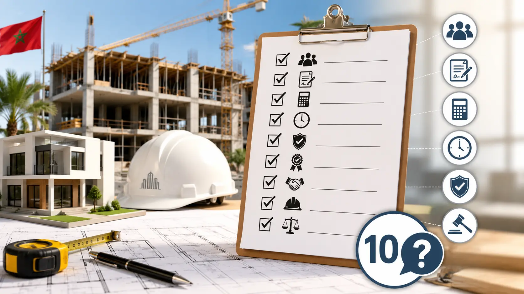 Société de construction au Maroc : 10 questions à poser avant de signer