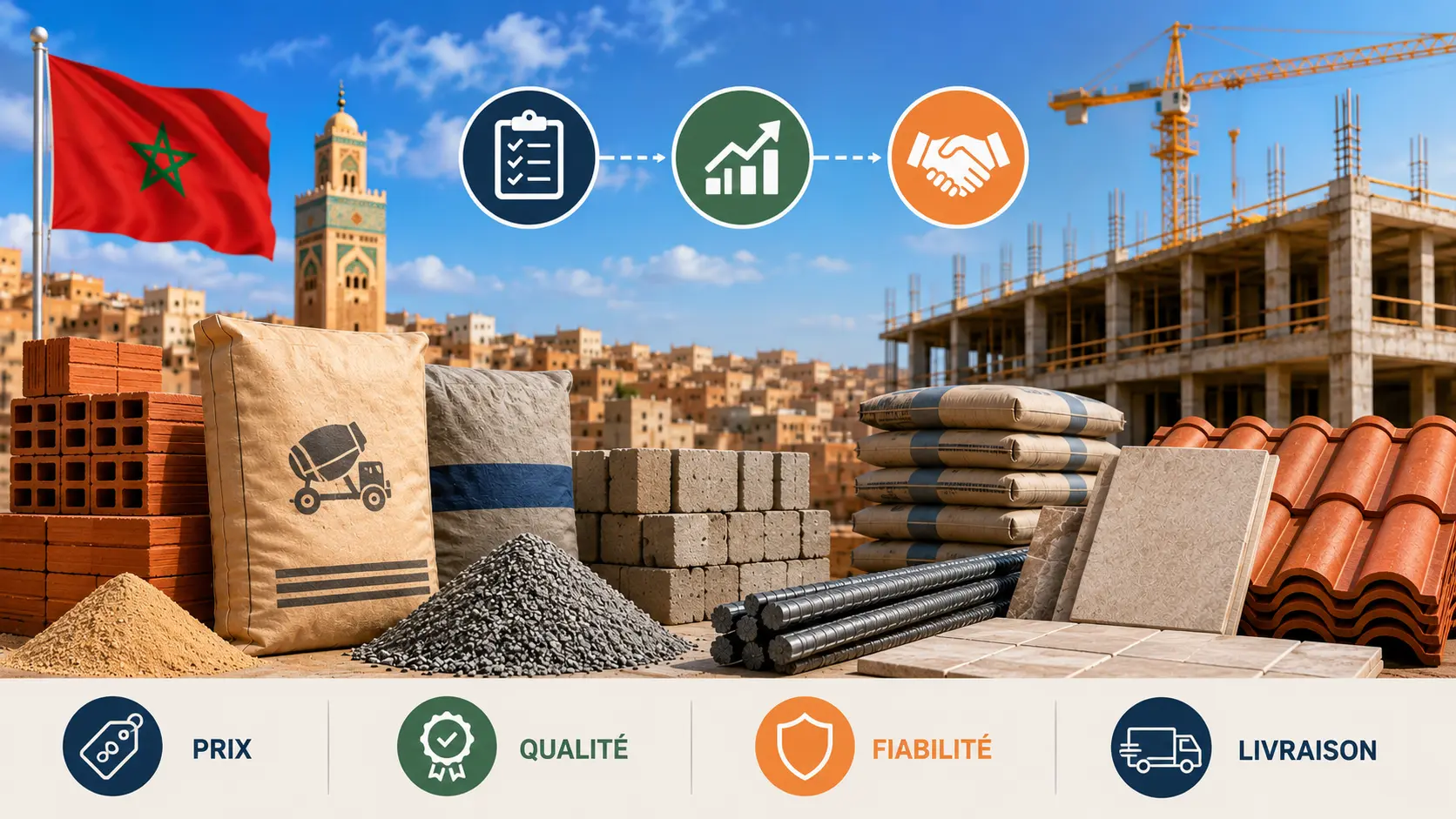 Matériaux de construction au Maroc : comparatif, prix et fournisseurs