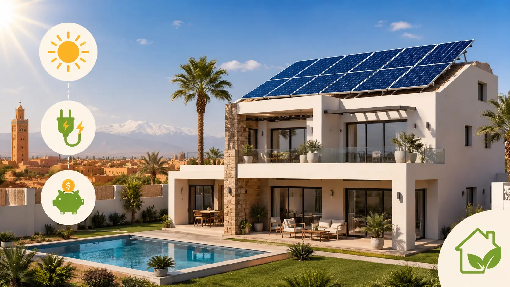 Panneaux solaires pour villa au Maroc : prix et rentabilité