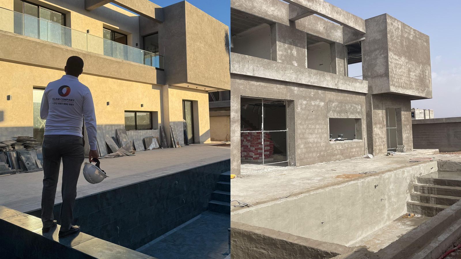 construction piscine clé en main villa maroc
