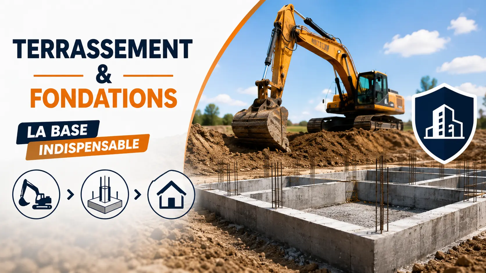 Terrassement et fondations : la base de toute construction